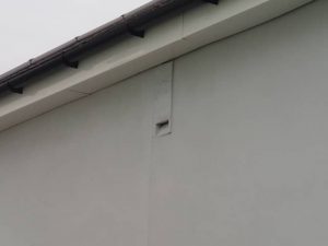 Bat box built into house